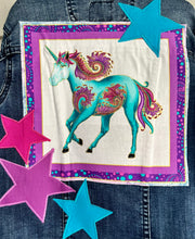 Load image into Gallery viewer, Girls Jean Jacket MAGICAL UNICORN