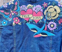 Load image into Gallery viewer, Womens Jean Jacket TRUE LOVE