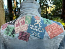 Load image into Gallery viewer, Womens Jean Jacket SIGNS OF A SASQUATCH