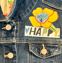 Load image into Gallery viewer, Girls Jean Jacket HAPPY KIND LOVED