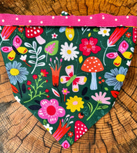 Load image into Gallery viewer, Dog Bandana FOREST FLOWERS a Badass Bandana for your Pretty Doggie!