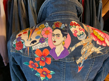 Load image into Gallery viewer, Womens Jean Jacket FRIDA Yoke Collage