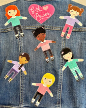 Load image into Gallery viewer, Girls Jean Jacket GIRL POWER