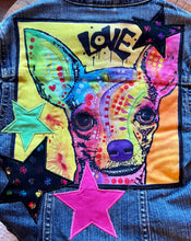 Load image into Gallery viewer, Girls Jean Jacket DOG LOVE