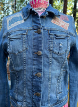 Load image into Gallery viewer, Womens Jean Jacket SIGNS OF A SASQUATCH