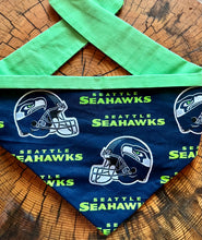 Load image into Gallery viewer, Dog Bandana GO SEAHAWKS!!