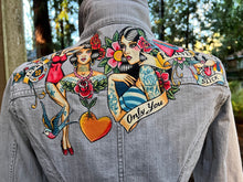 Load image into Gallery viewer, Womens Jean Jacket ALL OR NOTHING