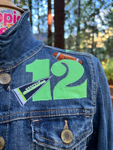 Load image into Gallery viewer, Womens Jean Jacket SEAHAWKS FAN