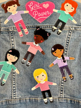 Load image into Gallery viewer, Girls Jean Jacket GIRL POWER
