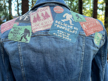 Load image into Gallery viewer, Womens Jean Jacket SIGNS OF A SASQUATCH