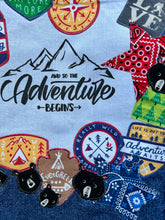 Load image into Gallery viewer, Womens Jean Jacket THE ADVENTURE BEGINS
