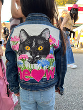 Load image into Gallery viewer, Girls Jean Jacket BIG MEOW