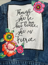 Load image into Gallery viewer, Girls Jean Jacket LITTLE BUT FIERCE!