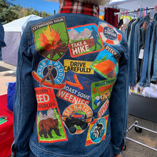Load image into Gallery viewer, Womens Jean Jacket MAKE MORE S'MORES