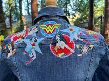 Load image into Gallery viewer, Womens Jean Jacket WONDER WOMAN!