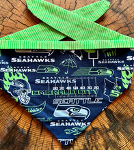 Load image into Gallery viewer, Dog Bandana GO SEAHAWKS!!