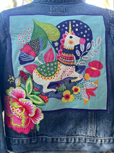 Load image into Gallery viewer, Girls Jean Jacket UNICORN MAGIC