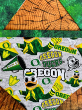 Load image into Gallery viewer, Dog Bandana OREGON DUCKS FAN for your Favorite Ducks Fan!