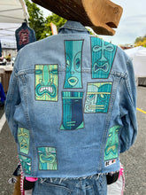 Load image into Gallery viewer, Womens Jean Jacket TIKI TIME