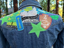 Load image into Gallery viewer, Womens Jean Jacket ADVENTURE IN SEATTLE