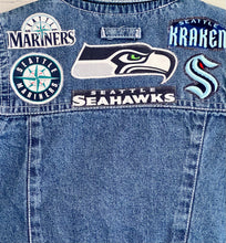Load image into Gallery viewer, Boys or Girls Jean Jacket MINI SEATTLE SPORTS FAN