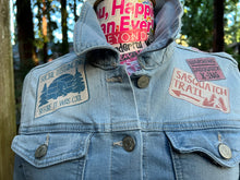 Load image into Gallery viewer, Womens Jean Jacket SIGNS OF A SASQUATCH