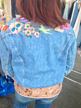 Load image into Gallery viewer, Womens Jean Jacket FRIDA Yoke Collage
