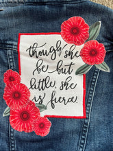Load image into Gallery viewer, Girls Jean Jacket LITTLE BUT FIERCE!