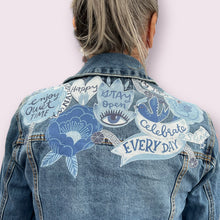 Load image into Gallery viewer, Womens Jean Jacket SPEAK YOUR TRUTH