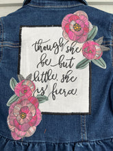 Load image into Gallery viewer, Girls Jean Jacket LITTLE BUT FIERCE!