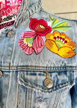 Load image into Gallery viewer, Womens Jean Jacket THANKS UNIVERSE!