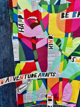 Load image into Gallery viewer, Womens Jean Jacket AFFIRMATIONS Positive Thoughts on Color and Life