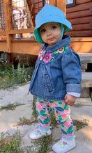 Load image into Gallery viewer, Girls Jean Jacket FLOWER POWER!