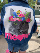 Load image into Gallery viewer, Girls Jean Jacket BIG MEOW