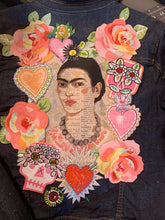 Load image into Gallery viewer, Womens Jean Jacket FRIDA LOVE