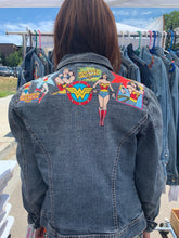 Load image into Gallery viewer, Womens Jean Jacket WONDER WOMAN!