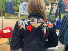 Load image into Gallery viewer, Womens Jean Jacket WONDER WOMAN!