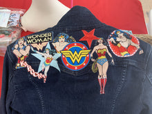 Load image into Gallery viewer, Womens Jean Jacket WONDER WOMAN!