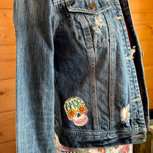 Load image into Gallery viewer, Womens Jean Jacket FRIDA Yoke Collage