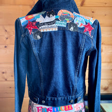 Load image into Gallery viewer, Womens Jean Jacket COLORADO GIRL Yoke Collage