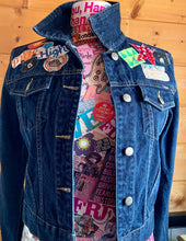 Load image into Gallery viewer, Womens Jean Jacket COLORADO GIRL Yoke Collage