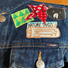 Load image into Gallery viewer, Womens Jean Jacket COLORADO GIRL Yoke Collage