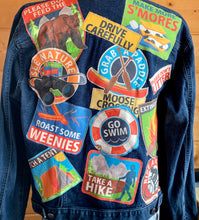Load image into Gallery viewer, Womens Jean Jacket MAKE MORE S'MORES