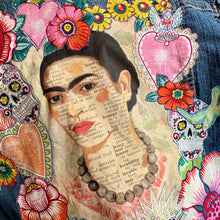 Load image into Gallery viewer, Womens Jean Jacket FRIDA LOVE