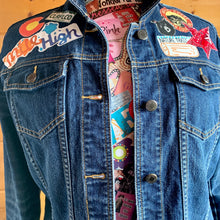 Load image into Gallery viewer, Womens Jean Jacket COLORADO GIRL Yoke Collage