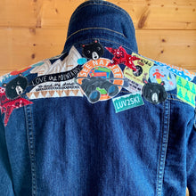 Load image into Gallery viewer, Womens Jean Jacket COLORADO GIRL Yoke Collage