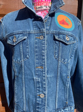 Load image into Gallery viewer, Womens Jean Jacket SIGNPOSTS and SCOUT BADGES