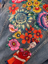 Load image into Gallery viewer, Womens Jean Jacket FRIDA RED AND ELEGANT