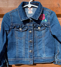 Load image into Gallery viewer, Girls Jean Jacket FLOWER POWER!