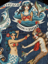 Load image into Gallery viewer, Womens Jean Jacket MERMAID TATTOOS